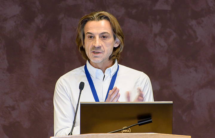 Michael Vallis giving a speech.